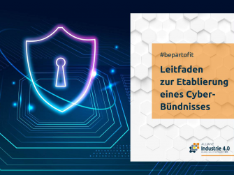 Titelseite des „Leitfaden zur Etablierung eines Cyber-Bündnisses“ der Allianz Industrie 4.0