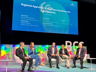 Podiumsdiskusion Cybersicherheits congress Barcelona