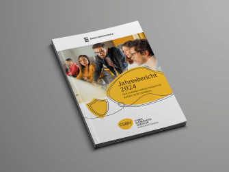 Die Titelseite des Jahresberichts 2024 ist exemplarisch zu sehen. 
