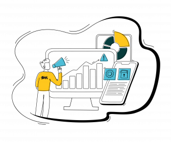 Illustration Warn- und Informationdienst