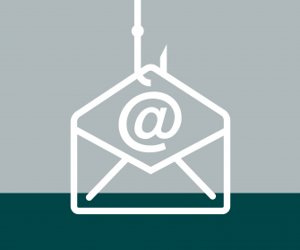 E-Mail-Kuvert wird von Angelhaken geangelt