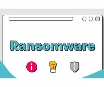 Auf Tab wird das Wort Ransomware angezeigt